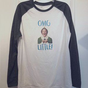 Athletic Perf. Jersey Blend Long Sleeve Top-Little & Big-The Elf-Size Med-Unisex